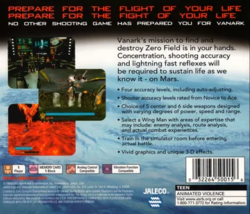 Vanark (US) box cover back